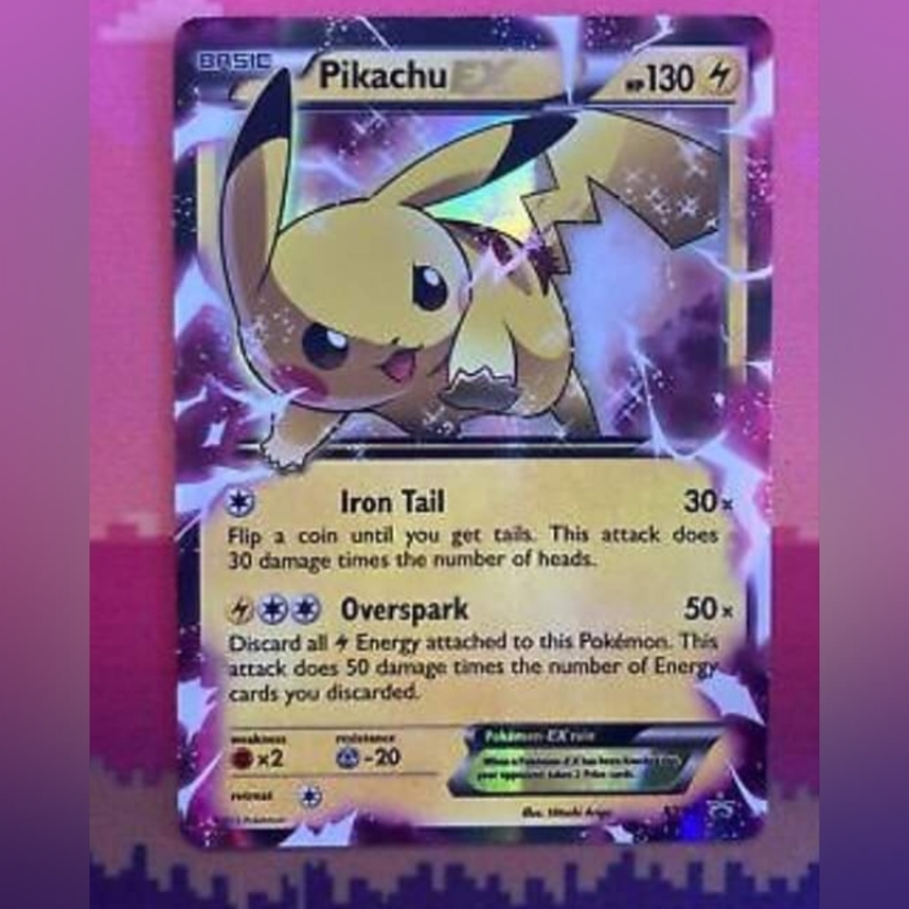 Pokemon Card Pikachu EX XY84 Black Star Promo
